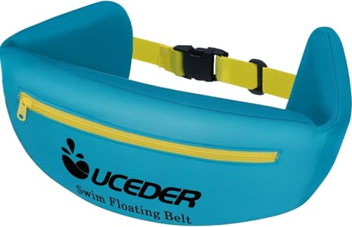 Swim Belt for Adults, Adjustable Flotation Belt,Water Aerobics Belt with Zippered Pocket,3-Section EPE Swimming Buoyancy Belt,Pool Exercise Equipment for Cross Training, Aqua Jogging - size: Medium