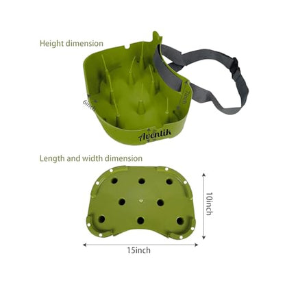 Fly Line Basket Authentic Danish Fisker Design Fishing Stripping Basket Ergonomic Smooth Curved Super Light Tangles with Silicone Spike for Line Tray - color: Green