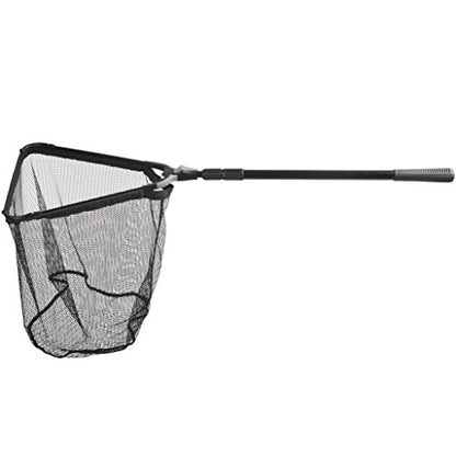 Fiblink Folding Aluminum Fishing Landing Net Fish Net with Extending Telescoping Pole Handle - size: Extend Length: 45-80"