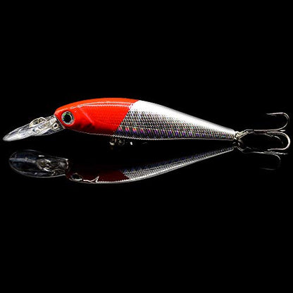 10 Pack Fishing Lures Hard Baits, Minnow Crankbait & Swimbait Lure Kit for Freshwater & Saltwater, Bass, Trout, Walleye, Redfish