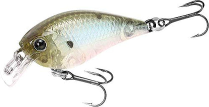 Lucky Craft LC 0.3 Squarebill Crankbait, Silent Fishing Lure for Bass Trout and Pike, Made in Japan, Freshwater Fishing Gear, Hard Bait Bass Lures - color: 238 Ghost Minnow