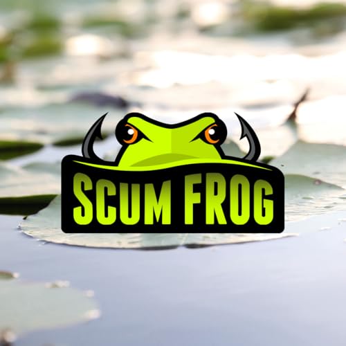 Scum Frog Original Topwater Bass Fishing Hollow Body Frog Lure with Weedless Hooks - color: Yellow/Brown