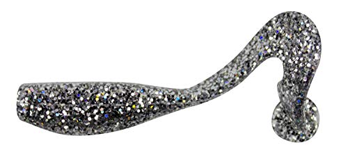 Bobby Garland Stroll'R Soft Plastic Crappie Fishing Lure, 2.5 Inches, Pack of 12 - color: Double Silver Rainbow