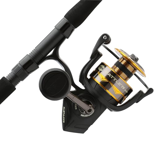 Penn Battle IV Spinning Reel and Fishing Rod Combo - size: 6000 Size Reel - 7' - Medium Heavy - 1pc, style: Battle IV