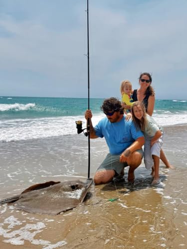 Surf Rod Graphite Surf Spinning Fishing Rod with Seaguide Reel Seat - size: 12' - 3 Piece