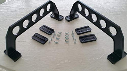 Cobra Storage Garage Door Storage Rack, 18" Black ABS Plastic Fishing Rod Holder, Ultimate Organization for Fishing Gear and Equipment, Garage Storage System - size: 18 inch