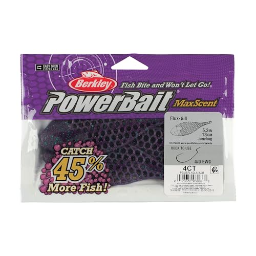 Berkley PowerBait MaxScent Flux-Gill - color: June Bug, size: 5.3"