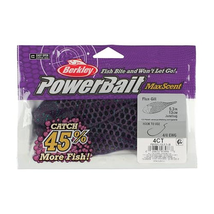 Berkley PowerBait MaxScent Flux-Gill - color: June Bug, size: 5.3"