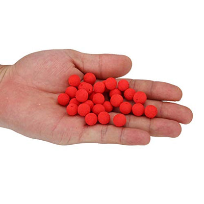 Floating Lure, 30Pcs/Lot Carp Fishing 10/12mm Foam Pop Up Soft Pellets Baits Fishing Bait Eggs - color: Red(Strawberry) 10MM