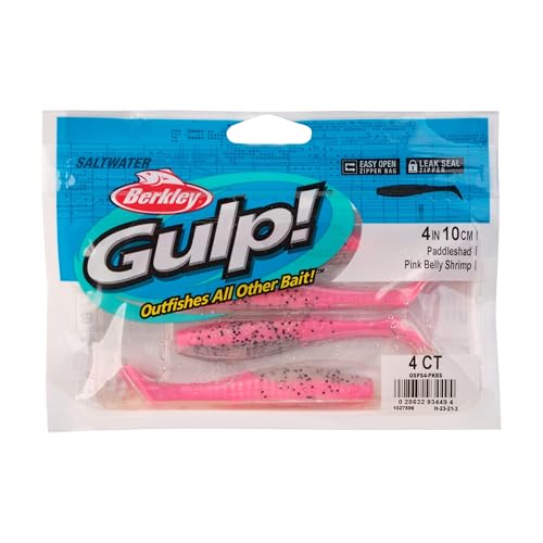 Berkley GSPS Fishing Bait - color: Pink Belly Shrimp, size: 4"