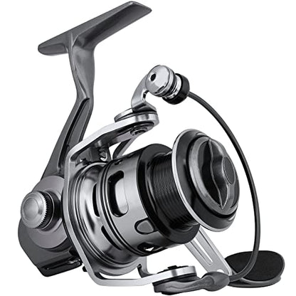 TRUSCEND Spinning Fishing Reel, Aviation Metal Material Body Reels, Industrial Durable-Strength, High Speed & Stability, Ultra-Light & Powerful, Smoother & Durable, Saltwater Freshwater Fishing Gear - color: C3-Black-4000