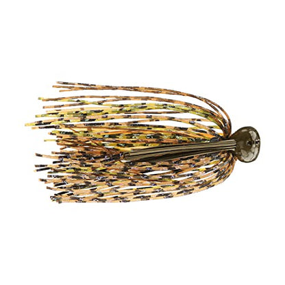 Buckeye Lures 1/2 Oz Flat Top Finesse Jig with Premium Skirting & Rubber Skirt Collar Durable Versatile Fishing Bait - color: Perfect Craw