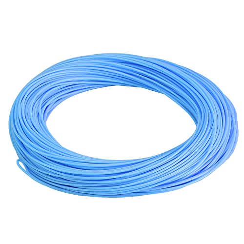 SF Fly Fishing Line Weight Forward Floating Fly Line for Fly Fishing 3wt 4wt 5wt 6wt 7wt 8wt 100FT Double Welded Loops - color: New Sky Blue, size: WF4F 100FT