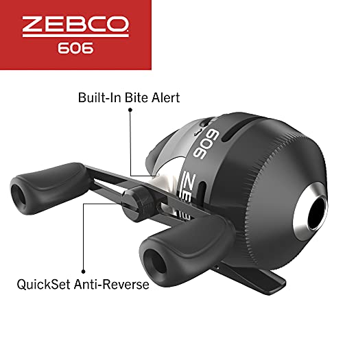 Zebco 606 Spincast Fishing Reel, Size 60 Reel, Right-Hand Retrieve, Pre-Spooled with 20-Pound Zebco Fishing Line - size: 60 Reel (Pack of 3)