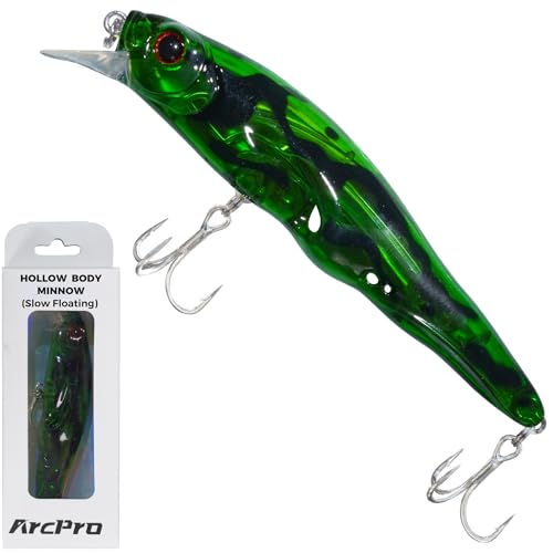 Topwater Fishing Lures -Hard Swimbait,3 8/9in 1/2oz Floating Lure with Hollow Cavity for Scent Attractant, for Bass,Pike,Trout,Freshwater & Saltwater - color: Lepomis Gulosus