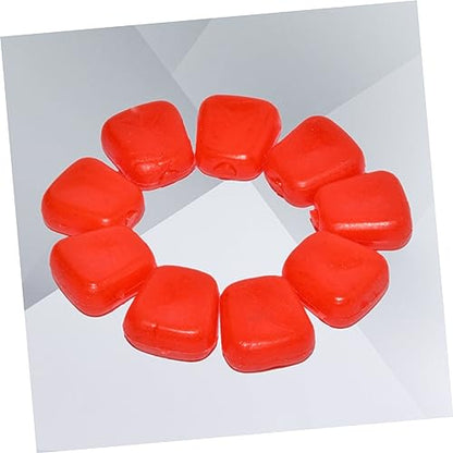 Toyvian 50Pcs Artificial Corn Fishing Lures Red Soft Baits for Carp and Bream Freshwater Saltwater Use Reusable PVC Material Simulation Floating Baits with Sweet Corn Scent for Rivers