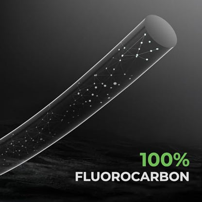 KastKing Kovert 100% Fluorocarbon Fishing Line - Clear Fishing Leader, High Sensitivity, Strong Knot Strength, Shock & Abrasion Resistant, Extreme Clarity, Ultra-Low Visibility, Fast Sinking - color: Kovert Essential (Economic), size: 12LB-200Yds (Clear)