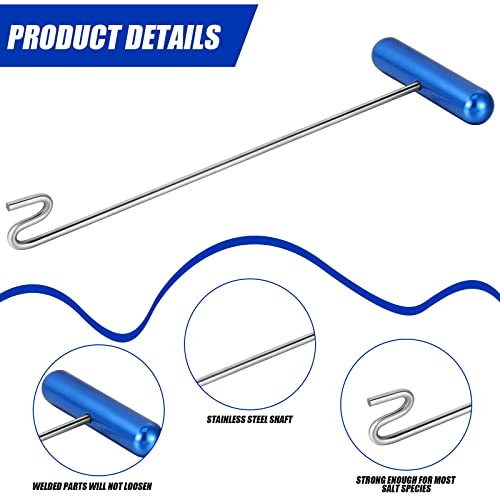 Sotiff 2 Pcs 12 in Stainless Steel Fish Hook Remover Tools Summer Fishing Hook Quick Removal Device Saltwater Dehooker Aluminum and Fish Dehooker for Fisherman - color: Blue