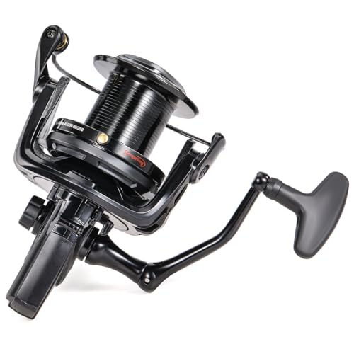 Sougayilang Saltwater Spinning Reel – Up to 38LBs Max Drag Big Game Fishing Reel, Graphite Frame Surf Fishing Reels, 4.6:1 Gear Ratio Heavy Long Casting Inshore Offshore Saltwater Reel - color: MLS12000