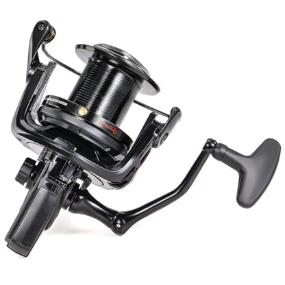 Sougayilang Saltwater Spinning Reel – Up to 38LBs Max Drag Big Game Fishing Reel, Graphite Frame Surf Fishing Reels, 4.6:1 Gear Ratio Heavy Long Casting Inshore Offshore Saltwater Reel - color: MLS12000