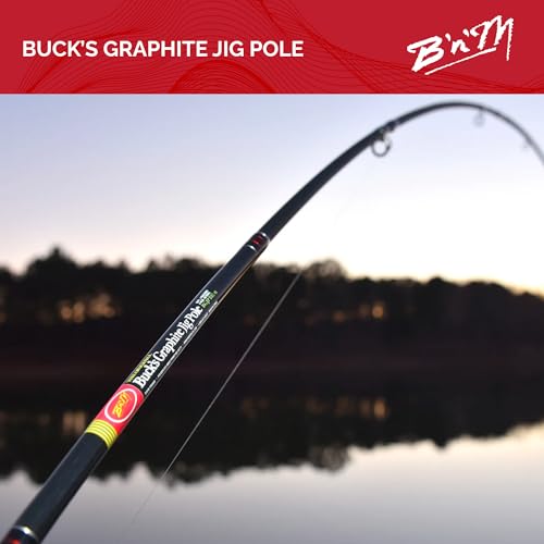 B'n'M 2 Piece Bucks Graphite Jig Pole - size: 11 feet
