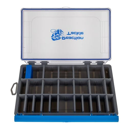 Reaction Tackle Ultra Elite Tackle Trays, Water Resistant Fishing Tackle Box Organizer with Removable Dividers, Sealed Rubber Gasket and One Hand Latch - 3600 (1-Pack) - size: 3600 (1-Pack)
