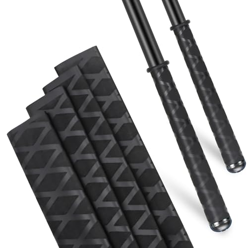 Fishing Rod Handle Grip Pole Wrap X-Tube Heat Shrink Tubing Non-Slip Insulated Abrasion Sleeve-Length:39" Diameter:55/64" (Black) - color: Black, size: Diamter:22mm"(55/64 inch)