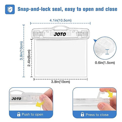 JOTO 2 Pack Waterproof Car Key FOB Case with Lanyard for Swimming Surfing, Small Waterproof Wallet Dry Bag for Money Credit ID Card Cash Coins -Crystal - color: Crystal