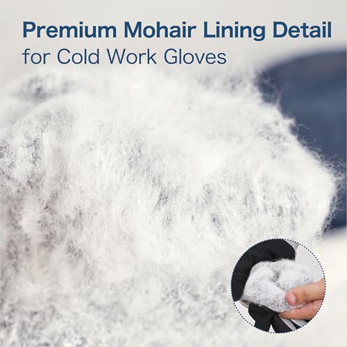 Waterproof Weatherproof Winter Work Gloves, Gray, Ideal for Gardening & Outdoor Tasks - size: Medium