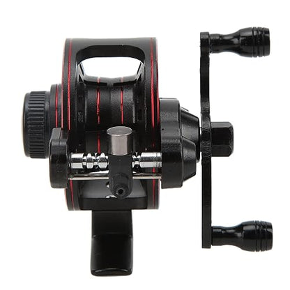 Metal Inline Ice Fishing Reel, 3+1 Bearing Centerpin Fly Fishing Reel, Speed Ratio 3.0:1 Front Fishing Line Reel, Right Hand (68mm x 63mm)