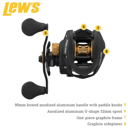 Lew's Classic Pro Speed Spool SLP Baitcast Reel - style: Right Hand Baitcast Reel Clam Pack