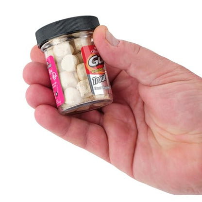 Berkley Gulp! Trout Nuggets Dough Bait, Scented and Flavored Soft Bait for Freshwater Fishing, Designed to Attract Trout, High Visibility - color: Marshmallow Cluster