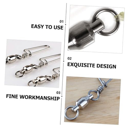 balacoo Pin Swivel Fishing Tackle Hooks Equipment para Cool Fishing Lures Pole Fishing Accessories Wire Plant