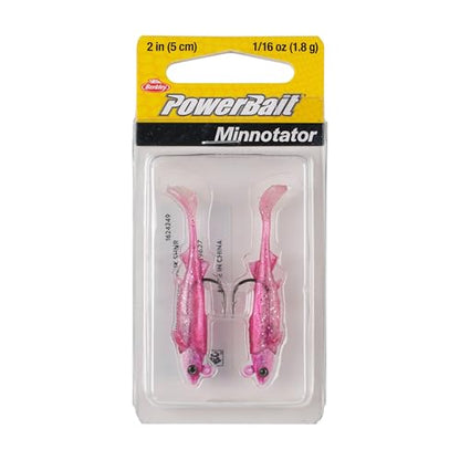 Berkley PowerBait Minnotator Fishing Soft Bait - color: Pink Shiner, size: 2 in - 1/16 oz