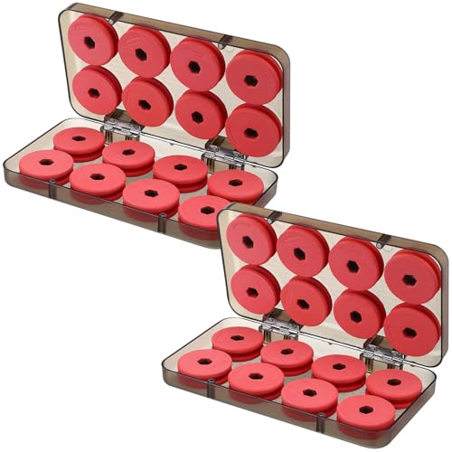 2 Sets Fishing Line Foam Spools & Board 16-Slot Fishing Line Storage Organizer Box ABS Spool Holder for Boat Sea Saltwater