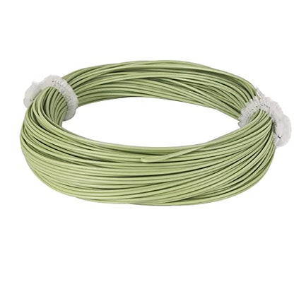 EUPHNG All-Purpose Fly Line Floating Trout Fishing Line Welded Loop Line ID Weight Forward Fly Fishing Line 100FT - color: Moss Green, size: WF5F