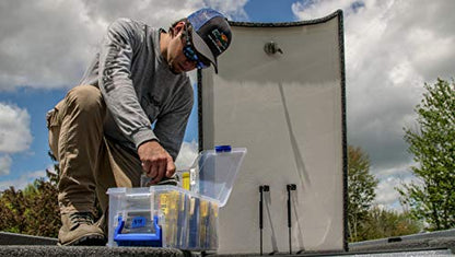 Flambeau Outdoors 4510 Clear Fishing Organizer - Super Half Satchel Soft Fishing Lure Storagees,Bait Organizer,Tuff Tainer with Zerust Anti-Rust Dividers,(Pack of 4) - size: 15x8x6.25-Inch (Pack of 4)