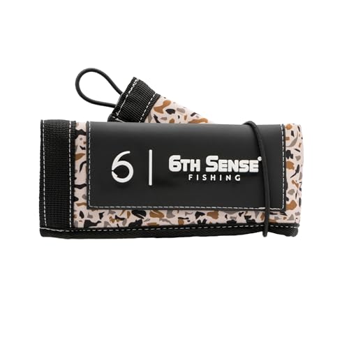 6th Sense ProSix Rod Sleeve – Hook-Resistant Neoprene Covers for Superior Durability - Color-Coded Rod Storage or Organization - Floating Material (Spinning, Peppergrass Camo) - color: Peppergrass Camo, style: Spinning