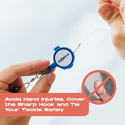 HOOK-EZE Fishing Knot Tying Tool | Protect from Fish Hooks | Tie Fishing Knots Easily | Cool Gadgets for Fishermen | Ice Fly Fishing | Fishing Accessories for Beginner Anglers | Nail Knot Tool - color: Green, style: Nail Knot