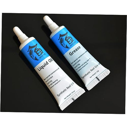 BESPORTBLE 2pcs Fishing Reel Oil and Grease Set for Bearing Maintenance Lubricant for Fishing Wheel Repair Reduces Abrasion and Noise Suitable for Reels