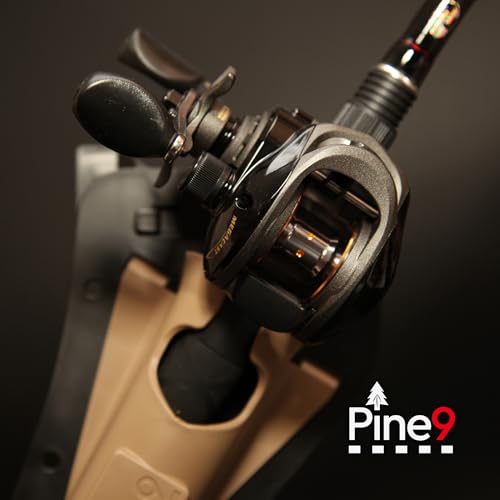 Ambie Fishing Rod Hip Holster - Patented Ambidextrous Quick-Draw Fishing Pole Holder, Made in USA - Spinning, Baitcaster & Centerpin Reels - Fits Any 1.5" Belt - color: Flat Dark Earth