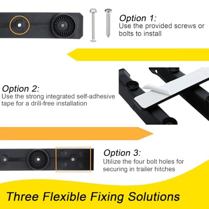 GearTrust Fishing Rod Holders, 4 Rod Holder for Boat Golf Cart & Garage | 4 rod holder for boat. Adjustable tube fishing pole holders for boats, golf cart, cooler, kayak, jetski & john boat. - color: Carbon Black