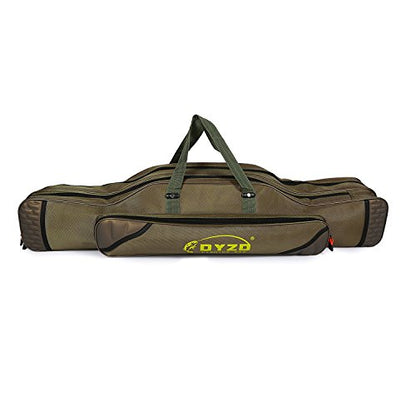 Fishing Rod Carrier Reel Case Bags Organizer Travel Carry Holder Pole Storage for Fishing and Traveling (2 layers/100cm-39.4inch) - color: 2 layers/100cm-39.4inch