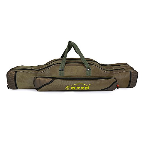 Fishing Rod Carrier Reel Case Bags Organizer Travel Carry Holder Pole Storage for Fishing and Traveling (2 layers/120cm-47.2inch) - color: 2 layers/120cm-47.2inch