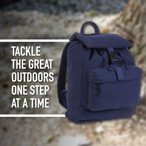 Rothco Canvas Daypack – Heavy-Duty Cotton Canvas Backpack for Hiking, Camping, Traveling, and Daily Use – 34L Capacity - color: City Camo