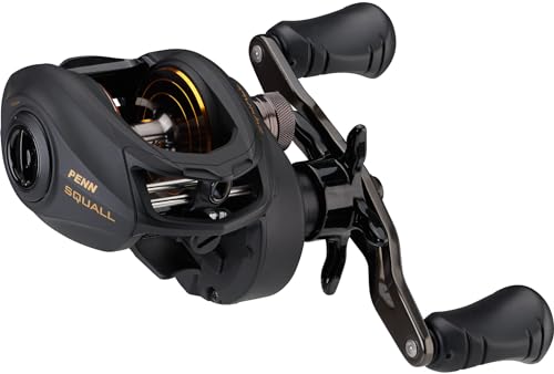 Penn Squall Low Profile Baitcast Fishing Reel - size: 300| Left