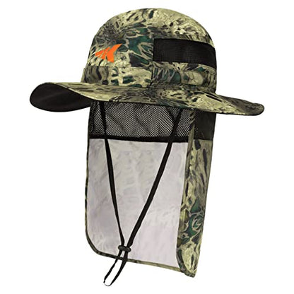 KastKing Sol Armis UPF 50 Boonie Hat - Sun Protection Hat, Fishing Hat, Beach & Hiking Hat, Paddling - color: W: Multi-purpose, size: With Neck Shield