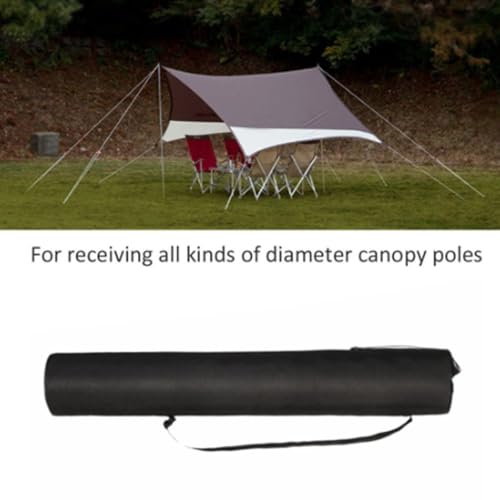 80cm Oxford Pole Storage Bag - Water proof Carrying Case with Shoulder Strap for Canopy Poles, Trekking Poles & Fishing Rods (31.5" Length, Black)‌