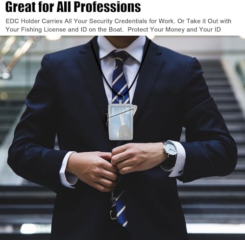 Transparent Clear Waterproof ID Card Badge Holder Case Waterproof Sports Case Vertical Badge Holders with Lanyard and Keychain,Identification Badges and Supplies, Identification Badges and Supplies