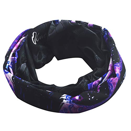 Obacle Skull Face Mask for Women Dust Wind Sun Protection Rave Festival Riding - color: Women Purple Blue Face